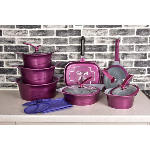 سرویس پخت و پز 19 پارچه ام جی اس مدل کره ای C