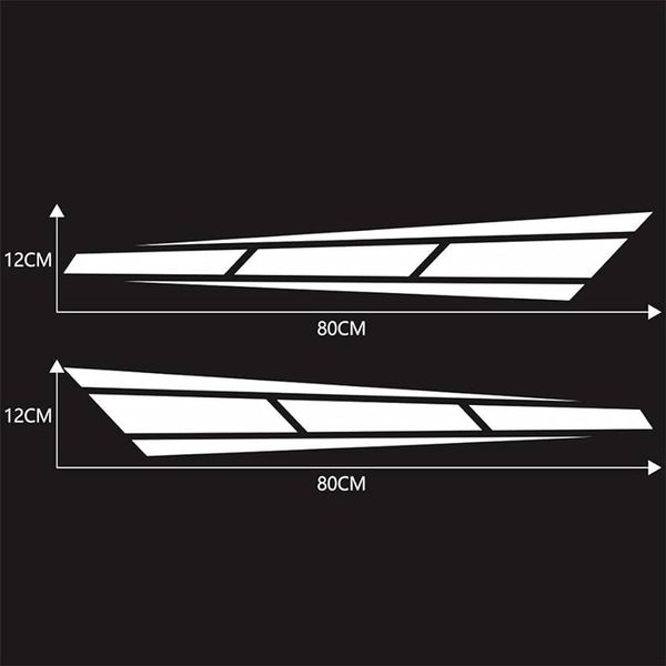 برچسب بدنه خودرو مهدیار طرح اسپرت کد SD102w بسته دو عددی