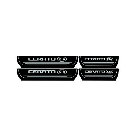 برچسب پارکابی خودرو لیزارد مدل kia-serato طرح چرم کد LZD-886 مجموعه 4 عددی*913