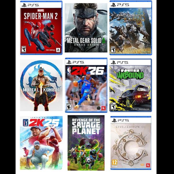 پکیج نصب بازی PS5 انتخابی