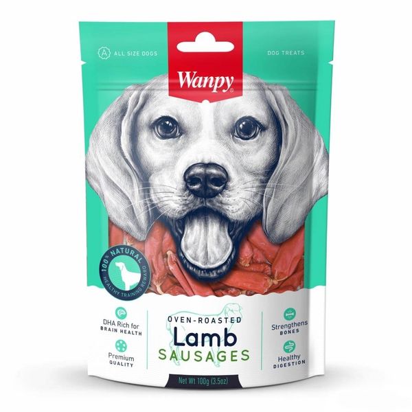 تشویقی سگ ونپی مدل سوسیسی با طعم بره Lamb Sausages