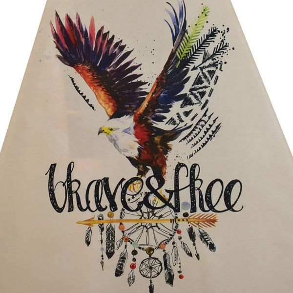 چادر بازی کودک مدل سرخپوستی طرح حیوانات کد PT507 به همراه کوسن