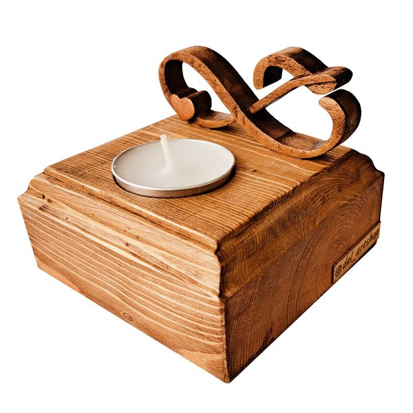 جاشمعی مدل چوبی طرح حب