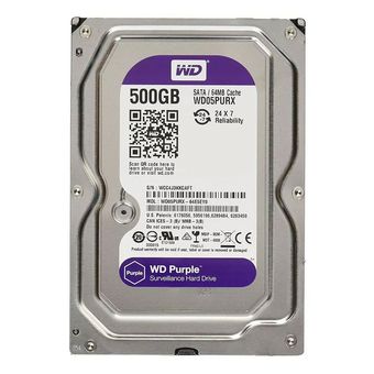 هارد اینترنال وسترن دیجیتال Western Digital Purple WD05PURX 500GB - در حد نو گارانتی شرکتی