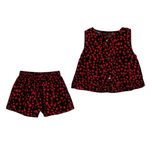 ست تاپ و شلوارک راحتی نوزادی مدل MDSS-CH3745