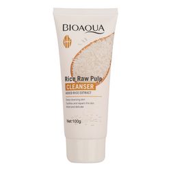 فوم شستوشوی صورت بی آکوا مدل Rice Raw مناسب برای انواع پوست وزن 100 گرم
