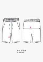 شلوارک ورزشی مردانه کدM08520-103