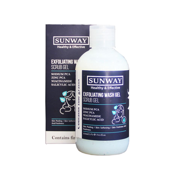 ژل شستشو و لایه بردار صورت سان وی مدل Exfoliating حجم 250 میلی لیتر