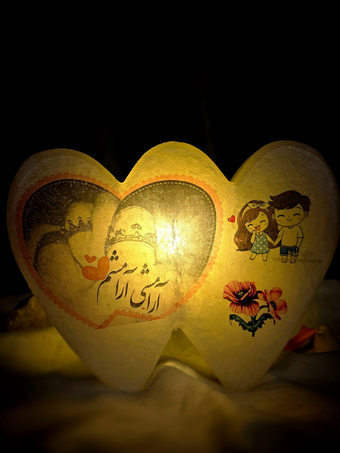 آباژور سنگ نمک عاشقانه L8