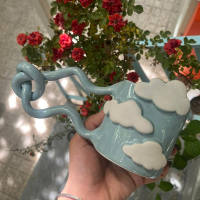 ماگ ابری دسته گره خورده