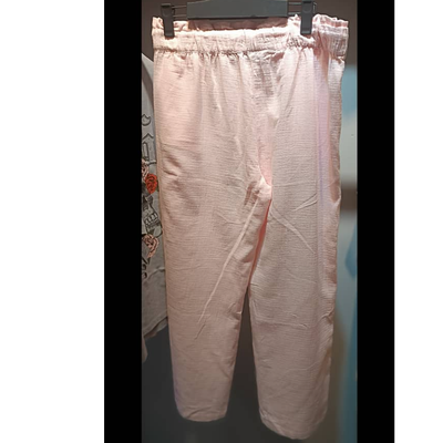 شلوار نخی خنک بندی وارداتی از برند Zara