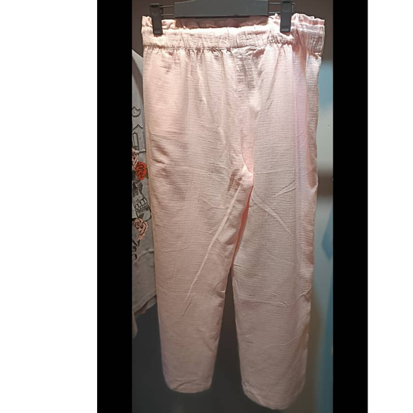 شلوار نخی خنک بندی وارداتی از برند Zara