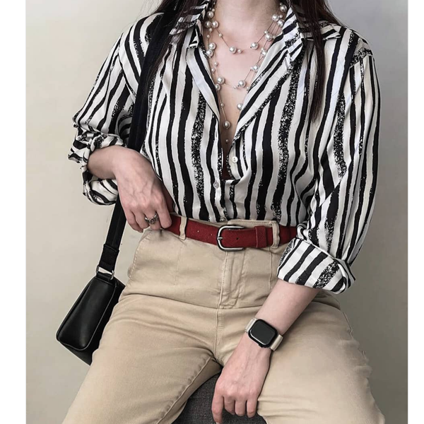 شومیز مجلسی زنانه ساتن ابریشم برند ZARA
