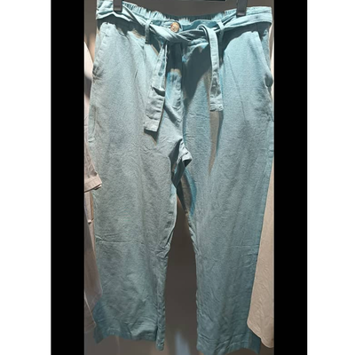 شلوار نخی دکمه دار وارداتی از برند H&M