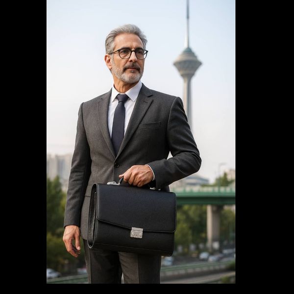 کیف اداری تک قفله - طرح درفش