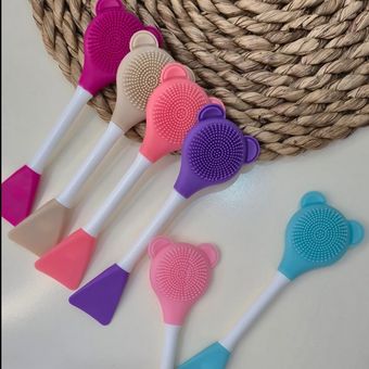 براش ماسک دو سر خرسی سیلیکونی