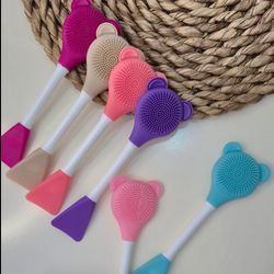 براش ماسک دو سر خرسی سیلیکونی