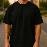 تی شرت باکسی بیسیک رنگ مشکی