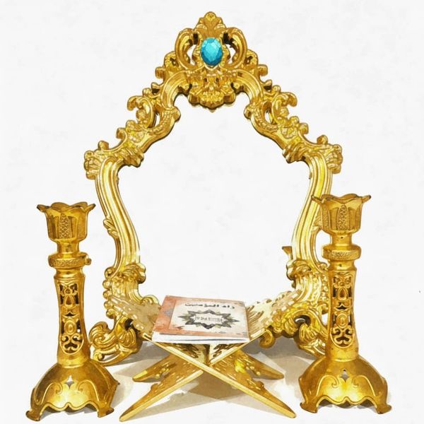 ست آینه و شمعدان هانا - شامل رحل و قرآن