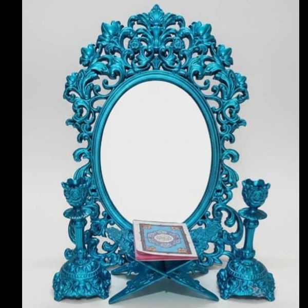 ست آینه و شمعدان نگار - ست رومیزی و دکوری