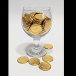 سکه تزئینی ده ریالی - بسته 10 تایی ( طلایی و نقره ای )