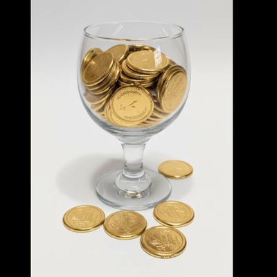 سکه تزئینی ده ریالی - بسته 10 تایی ( طلایی و نقره ای )