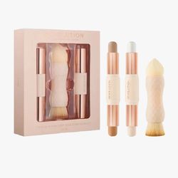 کیت کانتور و هایلایتر کرمی رولوشن Makeup Revolution London Crème Highlight and Contour Kit – Medium