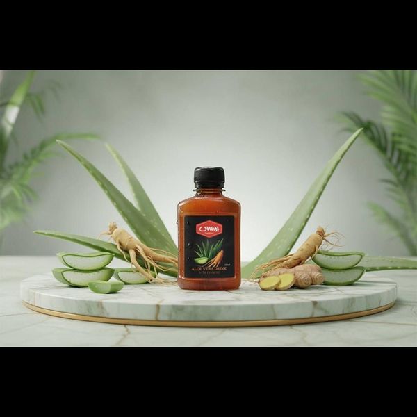 نوشیدنی جنسینگ آلوئه ورا انرژی زا طبیعی(ارسال ده عدد و بیشتر رایگان)