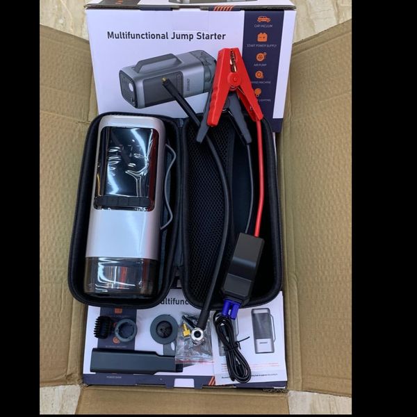 جامپ استارتر و پمپ باد و جارو شارژی خودرو مدل 9366B