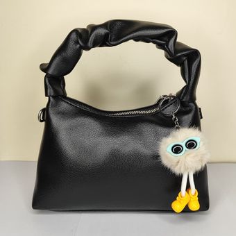 کیف دسته چروک مشکی | اورجینال