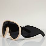 عینک محافظ برای اسکیت و دوچرخه گلبهی دسته مشکی