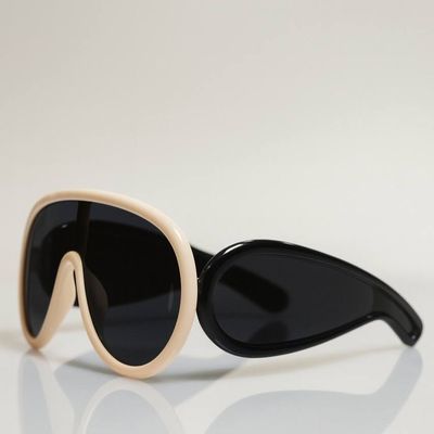 عینک محافظ برای اسکیت و دوچرخه گلبهی دسته مشکی