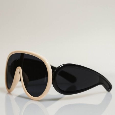 عینک محافظ برای اسکیت و دوچرخه گلبهی دسته مشکی