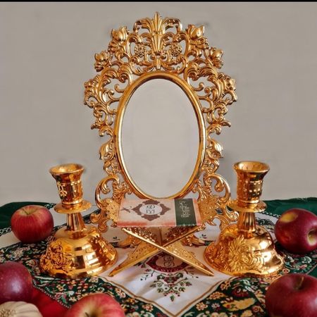 آینه و شمعدان نگار 18 عدد در کارتن