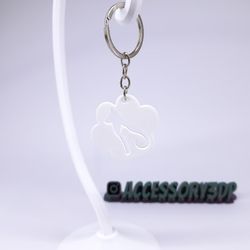 جاکلیدی و آویز کیف فانتزی سگ و گربه‌ طرح پنجه DOG AND CAT KEYCHAIN