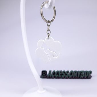 جاکلیدی و آویز کیف فانتزی سگ و گربه‌ طرح پنجه DOG AND CAT KEYCHAIN