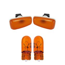 چراغ گلگیر خودرو قطعه سازان کبیر مدل LIGHT-PRIDEORG-30946 مناسب برای پراید به همراه لامپ مجموعه 4 عددی
