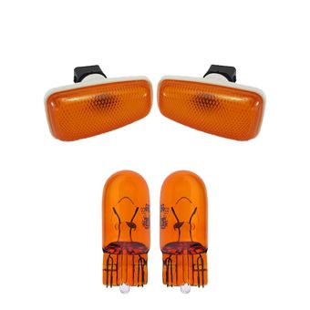 چراغ گلگیر خودرو قطعه سازان کبیر مدل LIGHT-PRIDEORG-30946 مناسب برای پراید به همراه لامپ مجموعه 4 عددی