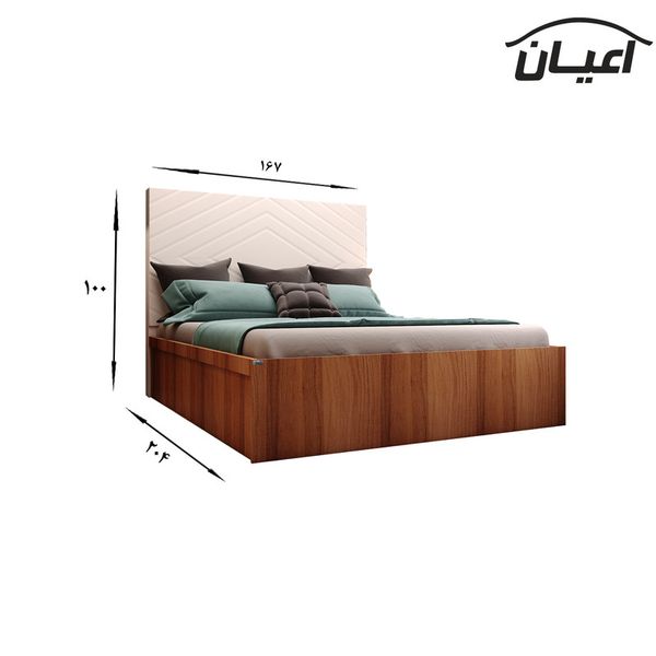 سرویس خواب دونفره اعیان مدل FH450 سایز 160x200 سانتی متر سه تکه