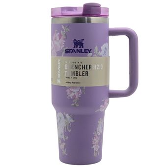 تراول ماگ مدل flower با قابلیت حفظ دما و جنس استیل گنجایش 1.18 لیتر