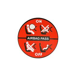 برچسب ایربگ داشبورد خودرو قطعه سازان کبیر مدل CHS-ALL-3071*362