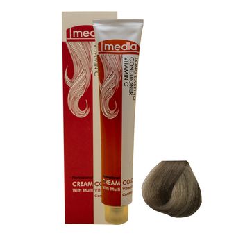 رنگ مو مدیا سری زیتونی شماره 8.3 حجم 100 میلی لیتر رنگ بلوند زیتونی روشن