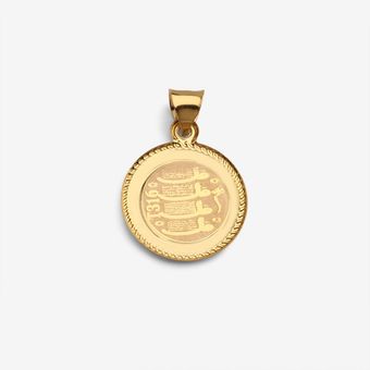 آویز گردنبند طلا 18 عیار زنانه طرح وان‌یکاد میاگالری