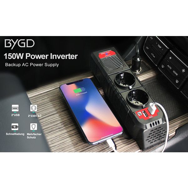 اینورتر برق فندکی خودرو بیگد مدل E8963W-150W
