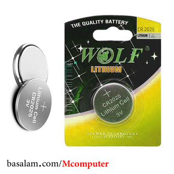 باتری سکه ای CR2025 ولف Wolf