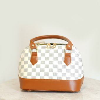 کیف نیم گرد زنانه دو دسته مارک