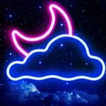 چراغ نئون فلکسی مدل ابر و ماه