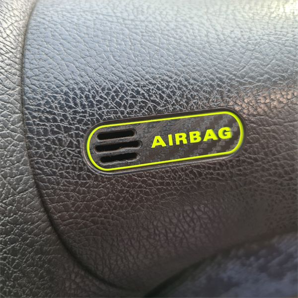 برچسب خودرو طرح ایربگ کد 10806D مناسب برای پژو 206