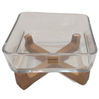 ظرف سرو لیمون مدل پایه چوبی