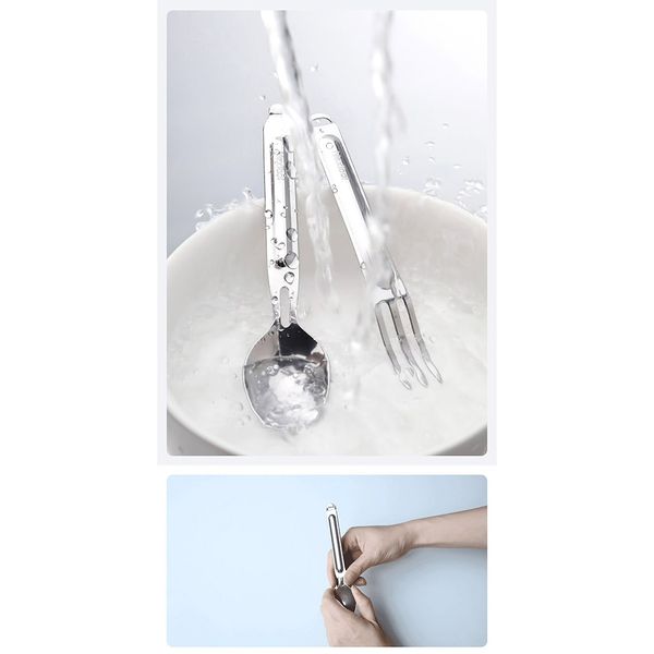 قاشق و چنگال سفری نکس تول مدل Stainless Steel Tableware